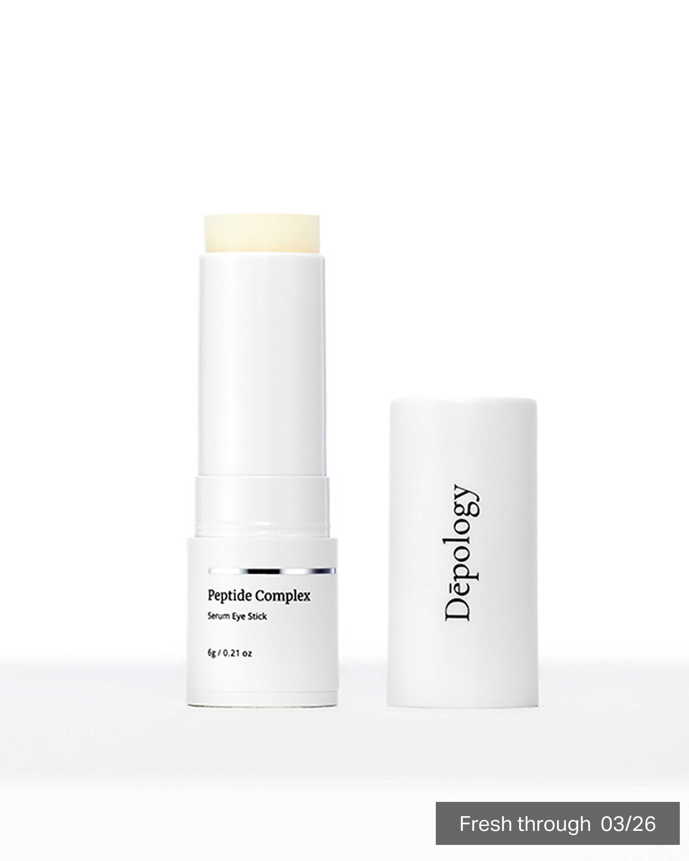 Two skincare products from Depology on a white background
